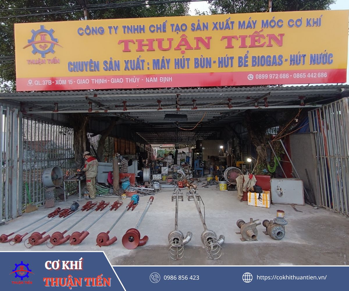Hình ảnh nhà xưởng chế tạo máy hút bùn Thuận Tiến