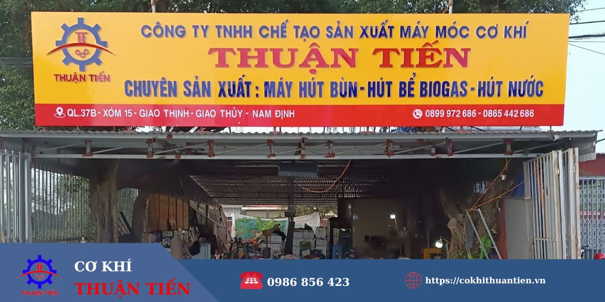 Hình ảnh nhà xưởng sản xuất máy hút bùn Thuận Tiến