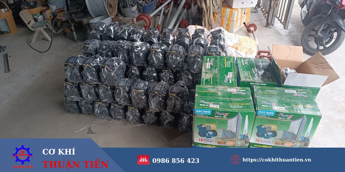 Phụ kiện máy hút bùn tại xưởng chế tạo Thuận Tiến