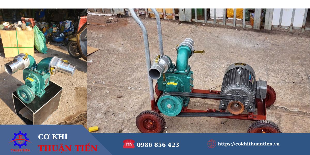 Máy hút bùn chân không chạy điện