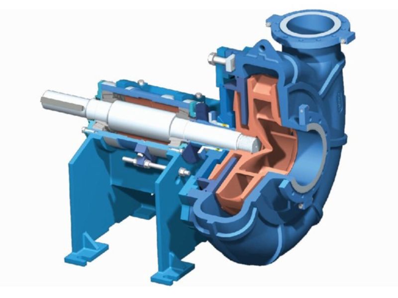 Hình ảnh cấu tạo cơ bản của máy bơm bùn trục ngang
