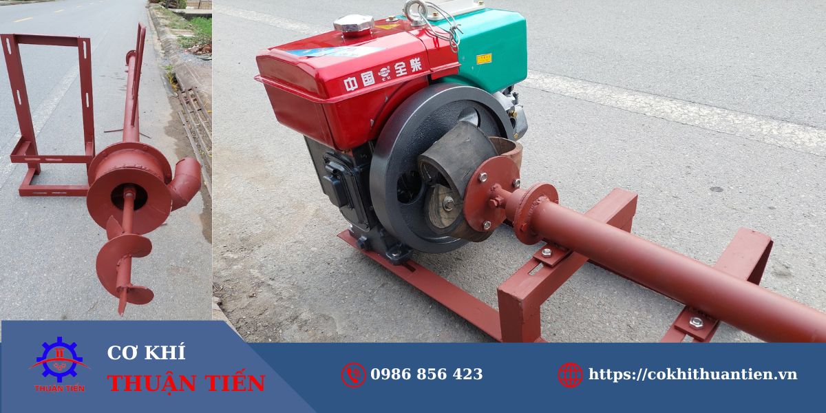 Máy hút bùn ao hồ chạy dầu